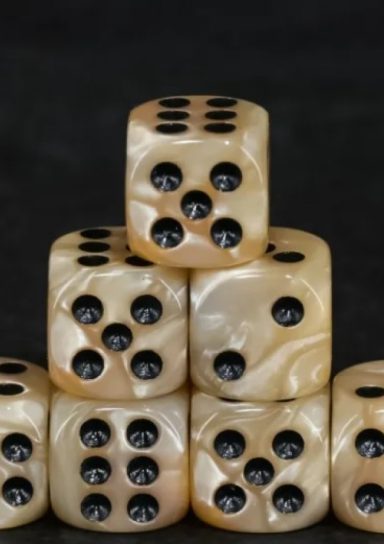 12mm D6 Dice Block – Black Pearl