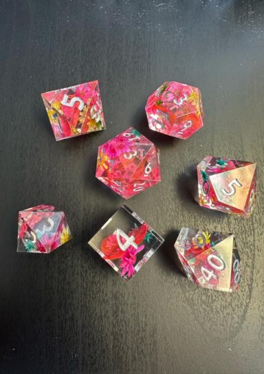 Sharp Flow Resin RPG Dice Set