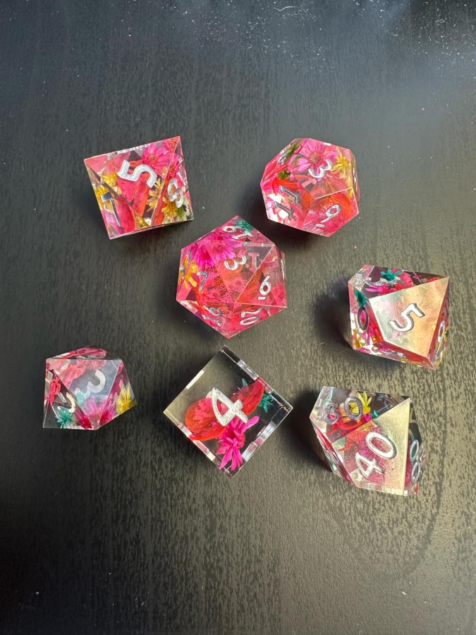 Sharp Flow Resin RPG Dice Set