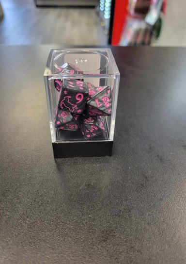 Cat-tastic RPG Dice Set (Black)