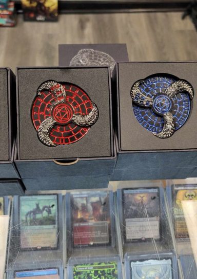 7-in-1 Metal RPG Fidget Spinner Dice Set