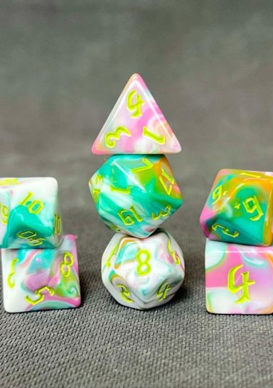 Teal Sky RPG Dice Set