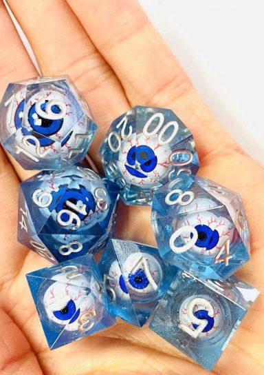 Blue Eyeball RPG Dice Set