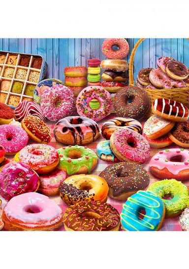 [PRE OWNED – Good] Delightful Donuts 1000pc Puzzle