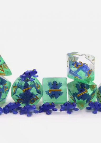 Blue Frog RPG Dice Set