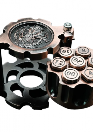 Revolver Dice Set – Copper