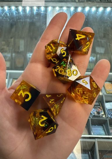 Starry Sky Sharp Edge RPG Dice Set