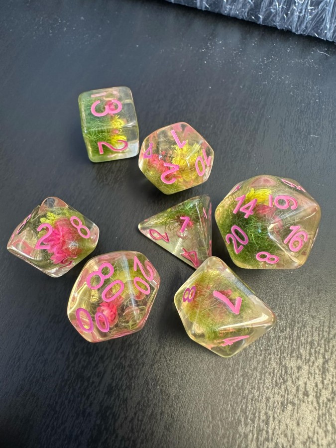 Chrysanthemum RPG Dice Set